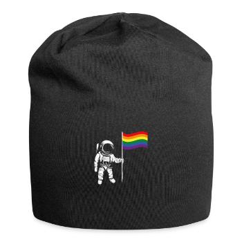 Cadeau LGBTQ de l'astronaute gay gay - Bonnet en jersey - noir - Devant