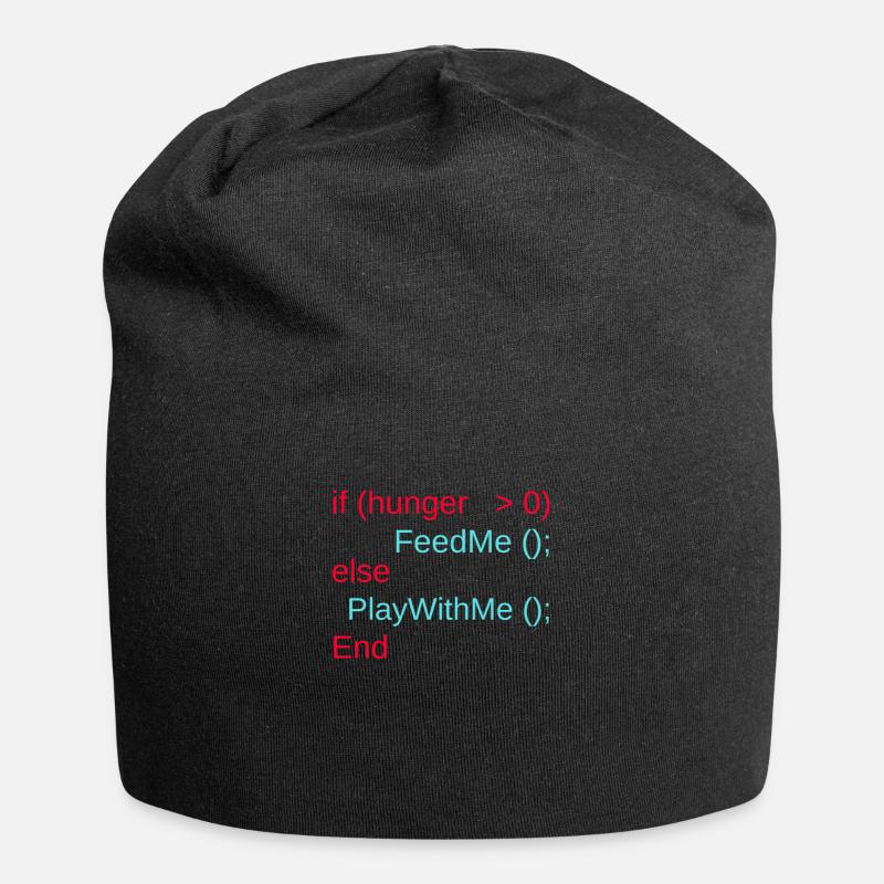 Lustiges Geschenk Programmierer Baby Kind Nerds - Jersey-Beanie - Schwarz