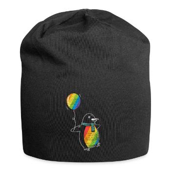 Pinguin LGBT - Jersey-Beanie - Schwarz - Vorne