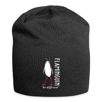 Penguin flamingo - Jersey Beanie - black - Front