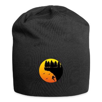 Rock Climbing Climber Bouldering Freeclimbing - Jersey-Beanie - Schwarz - Vorne