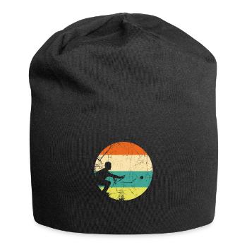 Pétanque Bocce Boccia Boules Françaises Joueur De Jeu - Bonnet en jersey - noir - Devant