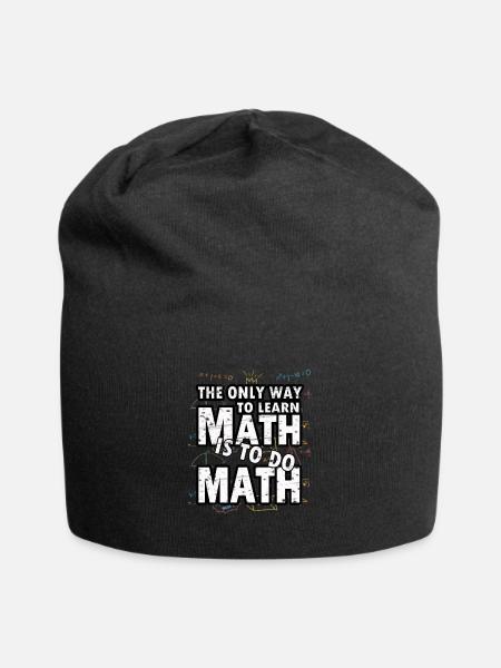 Mathematik Mathe Mathematiker Experiment geschenk - Jersey-Beanie - Schwarz
