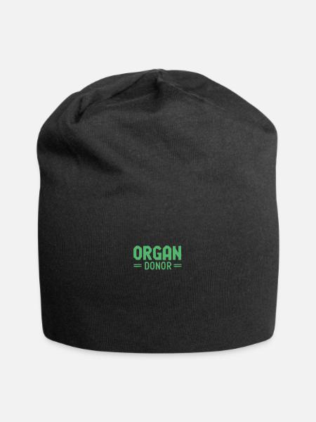 Organe spenden - Jersey-Beanie - Schwarz
