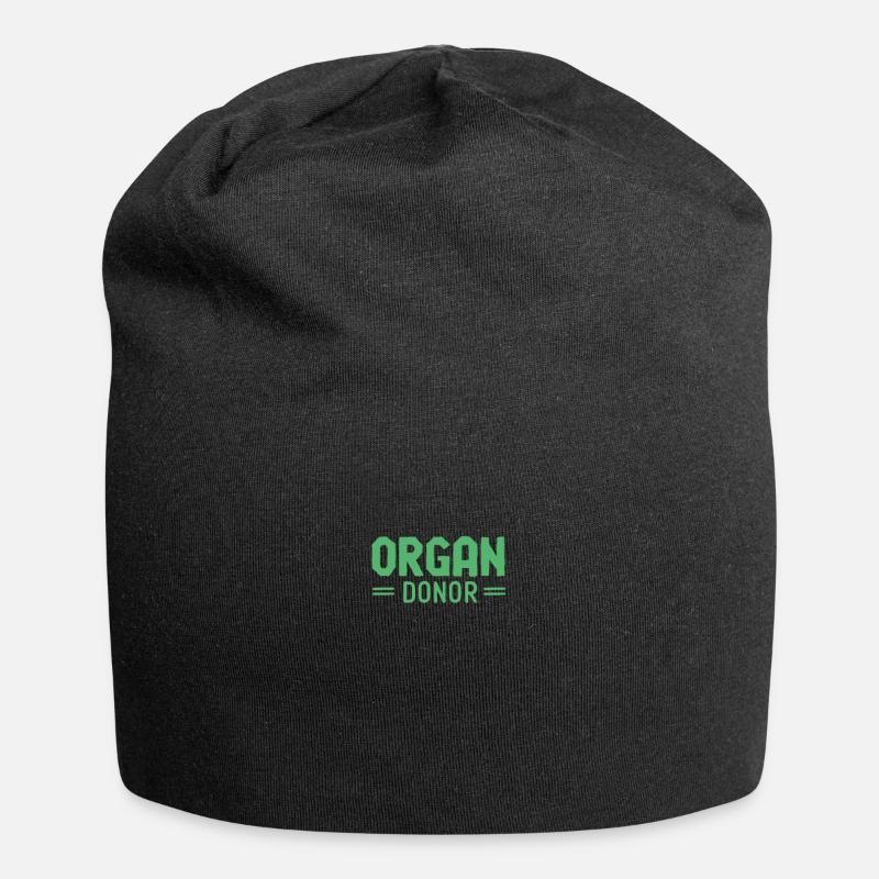 Dons d’organes - Bonnet en jersey - noir