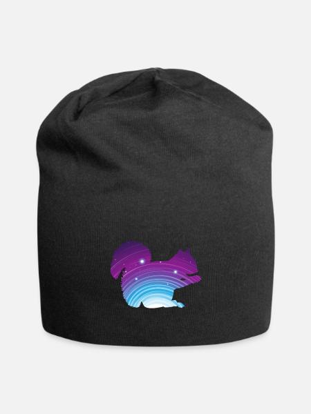 Écureuil animal - Bonnet en jersey - noir