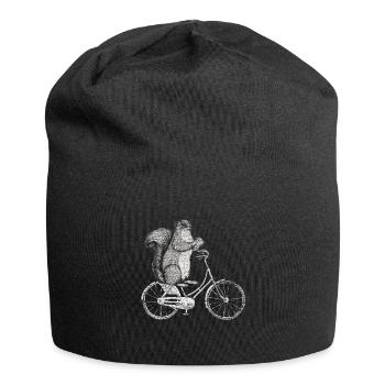 écureuil - Bonnet en jersey - noir - Devant