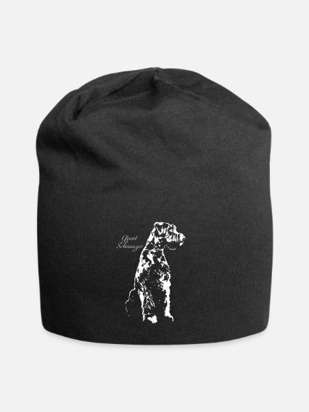 Großer Schnauzer - Jersey-Beanie - Schwarz