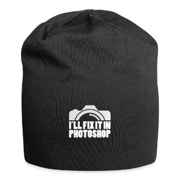 Fotografieren - Jersey-Beanie - Schwarz - Vorne