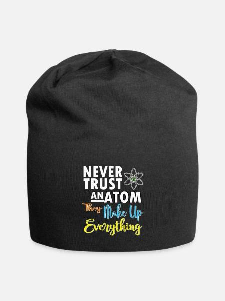 Naturwissenschaft Physik Chemie Biologie Mathe - Jersey-Beanie - Schwarz