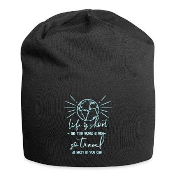 Reisen - Jersey-Beanie - Schwarz - Vorne