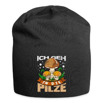 Mushroom In The Mushrooms Collect Mushroom Picker Mushrooms Mushrooms - Jersey Beanie - black - Front