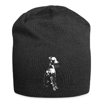 Italienischer Windhund - Jersey-Beanie - Anthrazit - Vorne