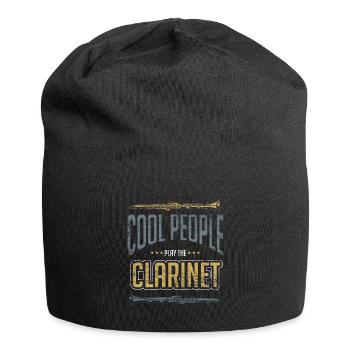 Musicien clarinette - Bonnet en jersey - noir - Devant