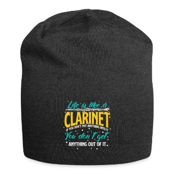clarinette - Bonnet en jersey - charbon - Devant