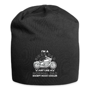 Ich bin ein Biker Dad Motorradfahrer - Jersey-Beanie - Schwarz - Vorne