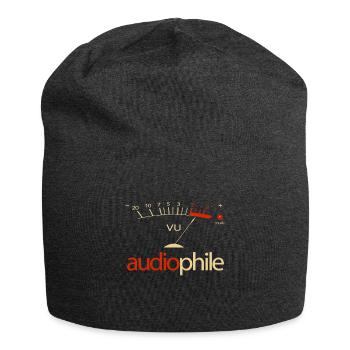 VU Meter Hi-Fi Vintage Stereo Audiophile - Jersey Beanie - charcoal grey - Front