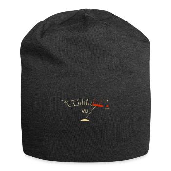 VU meter hi-fi vintage stereo - Jersey Beanie - charcoal grey - Front