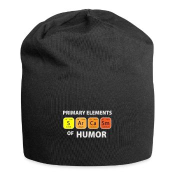 Chemise Science des éléments de sarcasme d'humour - Bonnet en jersey - noir - Devant