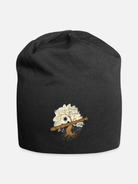 Flûte à bec flûte - Bonnet en jersey - noir