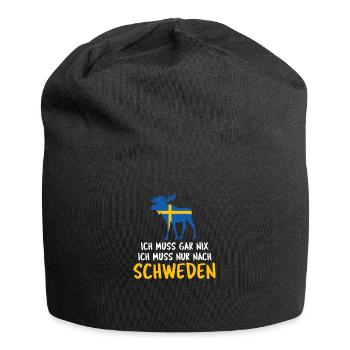 Schweden - Jersey-Beanie - Schwarz - Vorne