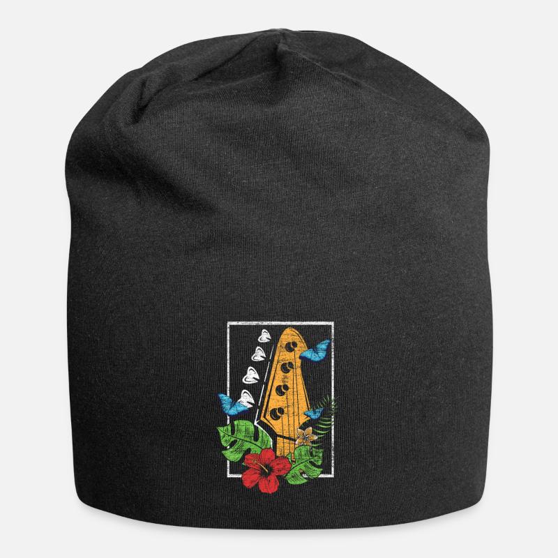 Instrument de musique basse - Bonnet en jersey - noir