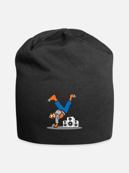 Faultier Urban Street Break Dance Kostüm Musik - Jersey-Beanie - Schwarz