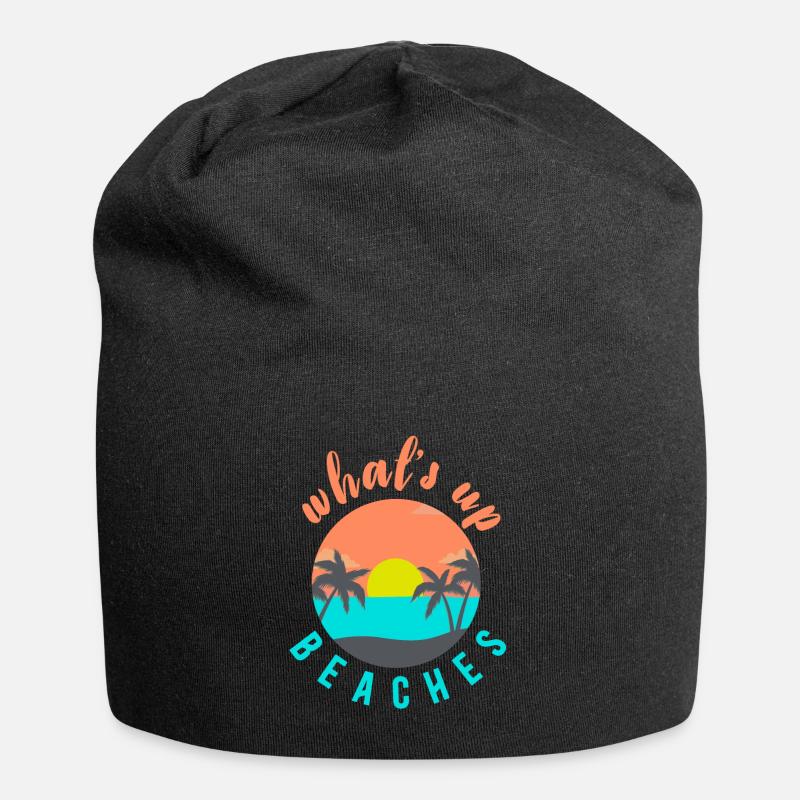 what's up beaches - Jersey-Beanie - Schwarz