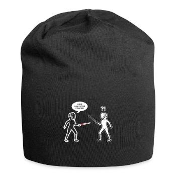 Luke Ich bin Dein Fechter Lustiges Fechten - Jersey-Beanie - Schwarz - Vorne