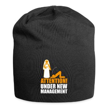 Junggesellenabschied under new management Hochzeit - Jersey Beanie - black - Front