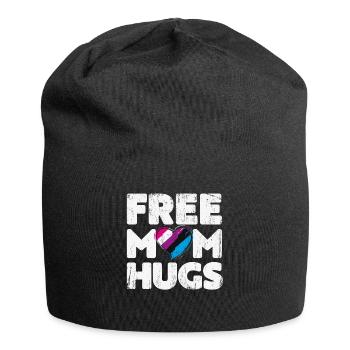Chemise Free Hugs Maman, Free Mugs Hugs Genderfluid - Bonnet en jersey - noir - Devant