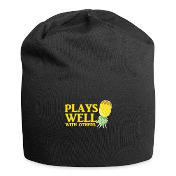 Plays Well with Others Ananas Échangistes Vie - Bonnet en jersey - noir - Devant