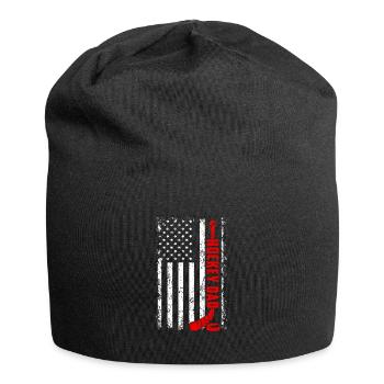 hockey dad - Jersey-Beanie - Schwarz - Vorne