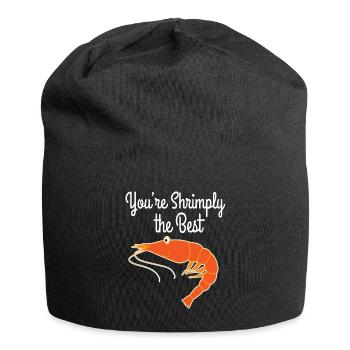 Best gift for person who loves seafoods, shrimp - Jersey Beanie - black - Front