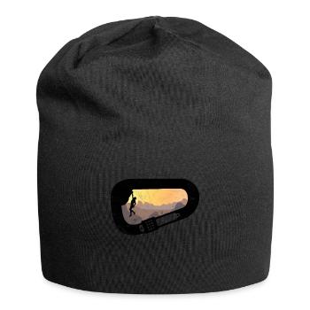 Mousqueton montagne escalade - Bonnet en jersey - noir - Devant