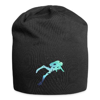 Diving Sea Creatures - Jersey Beanie - black - Front