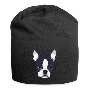 Enfants Boston Terrier Dog Pour Femmes Et Filles - Bonnet en jersey - noir - Devant