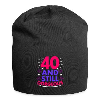 40ème anniversaire - Bonnet en jersey - noir - Devant