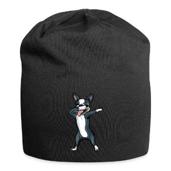 Dabbing Boston Terrier Dab Dance Boys Girls - Bonnet en jersey - noir - Devant