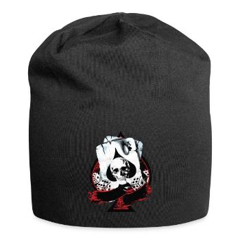 Scorched Ace Of Spades Poker Dice Skull - Bonnet en jersey - noir - Devant