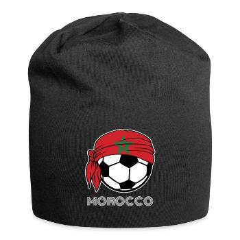 Morocco Soccer Fans Kit 2019 Football Supporters, - Jersey Beanie - black - Front
