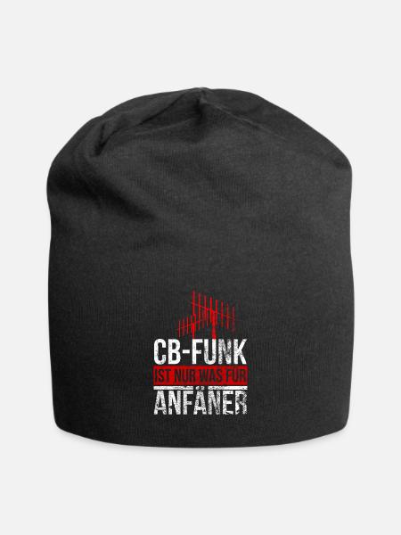 CB-Funk Funker Funktstation Amateurfunker - Jersey-Beanie - Schwarz