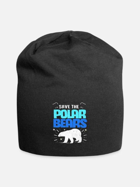 Eisbär - Jersey-Beanie - Schwarz