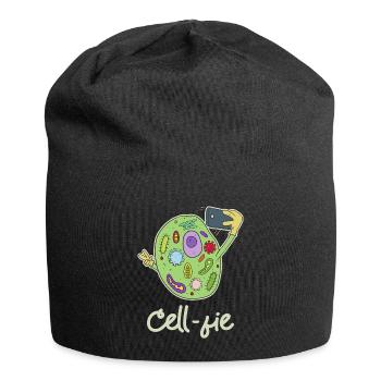 Funny Science Tee, Chemistry design, CellFie - Jersey Beanie - black - Front
