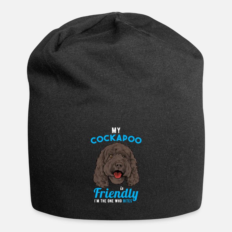 Cockapoo - Jersey Beanie - black
