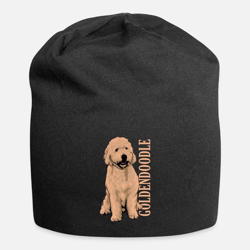 Goldendoodle - Jersey-Beanie - Schwarz