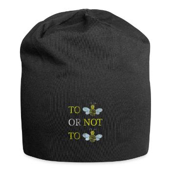 Biene - Jersey-Beanie - Schwarz - Vorne