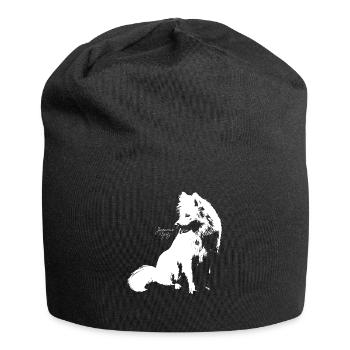 Japan Spitz - Jersey-Beanie - Schwarz - Vorne