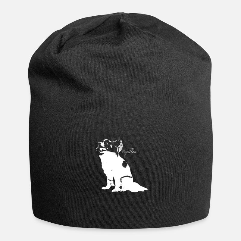 Papillon - Jersey-Beanie - Schwarz