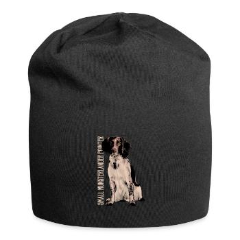 Kleiner Münsterländer - Jersey-Beanie - Schwarz - Vorne